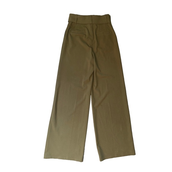 Express Women's Wide-Leg Olive Green Pants - Picture 2 of 5